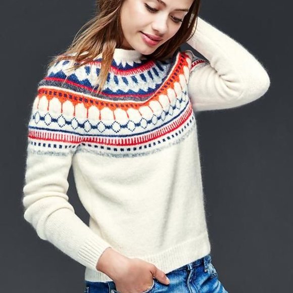 GAP Sweaters - Gap Fair isle Circular Sweater  M